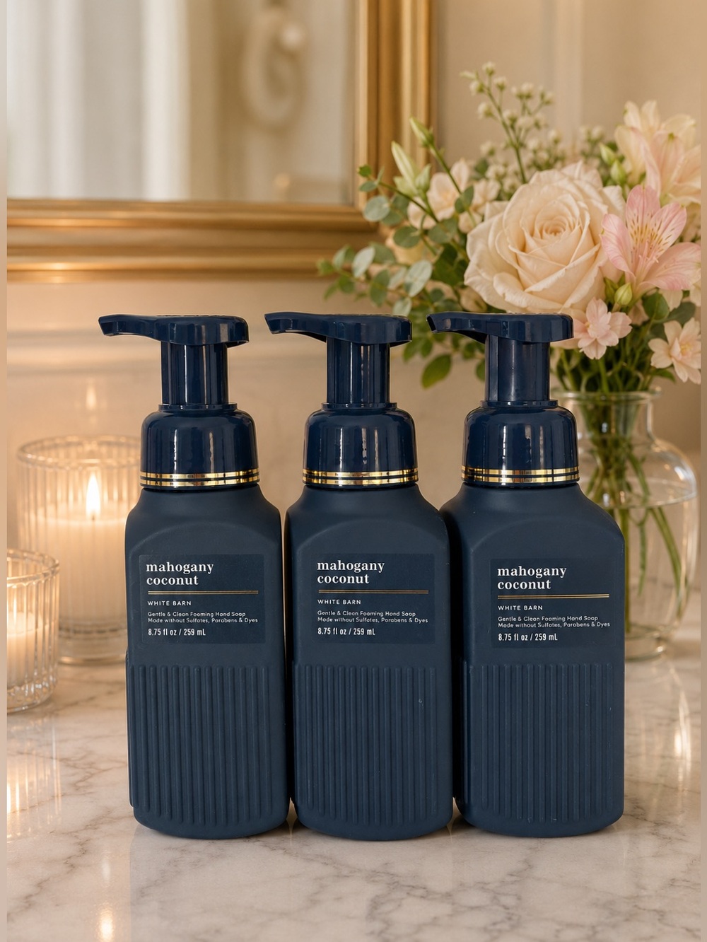 Bath & Body Works Mahogany Coconut Foaming Handsoap Bundle